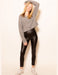 Pucka Vegan Leather Legging in Black - Usolo Outfitters-Usolo Outfitters