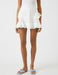 Pull-On Eyelet Mini Skirt in White - Usolo Outfitters-KOTON