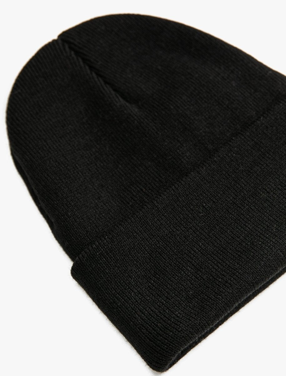 Rib Knit Beanie in Black - Usolo Outfitters-KOTON