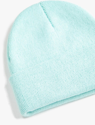 Rib Knit Beanie in Green - Usolo Outfitters-KOTON
