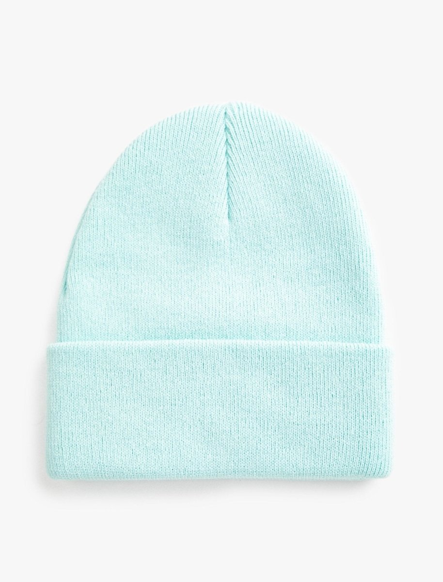 Rib Knit Beanie in Green - Usolo Outfitters-KOTON