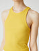 Ribbed Crop Halter Cami in Yellow - Usolo Outfitters-KOTON