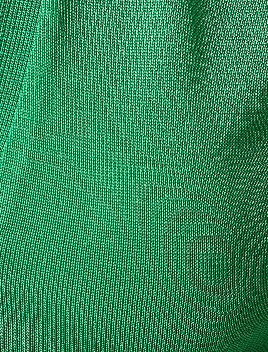 Ribbed Halterneck Sleeveless Polo Top in Green - Usolo Outfitters-KOTON