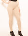 Ribbed Tight Leggings in Beige - Usolo Outfitters-Usolo Outfitters