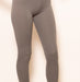 Ribbed Tight Leggings in Grey - Usolo Outfitters-Usolo Outfitters
