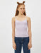 Ruched Ribbed Cami in Lilac - Usolo Outfitters-KOTON