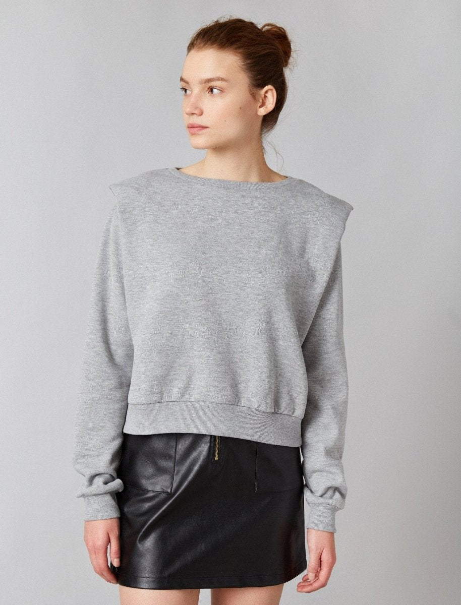Shark Fin Sweatshirt in Gray - Usolo Outfitters-KOTON