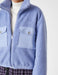 Sherpa Jacket with Utility Pockets in Lilac - Usolo Outfitters-KOTON
