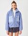 Sherpa Jacket with Utility Pockets in Lilac - Usolo Outfitters-KOTON