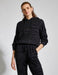 Shimmer Crop Hoodie in Black - Usolo Outfitters-KOTON