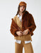 Short Teddy Coat in Terracotta - Usolo Outfitters-KOTON