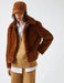 Short Teddy Coat in Terracotta - Usolo Outfitters-KOTON