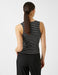 Sleeveless Cut Out Top in Black Stripe - Usolo Outfitters-KOTON