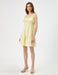 Sleeveless Eyelet Dress in Yellow - Usolo Outfitters-KOTON