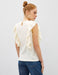 Sleeveless Ruffle Shoulder Blouse in Cream - Usolo Outfitters-KOTON
