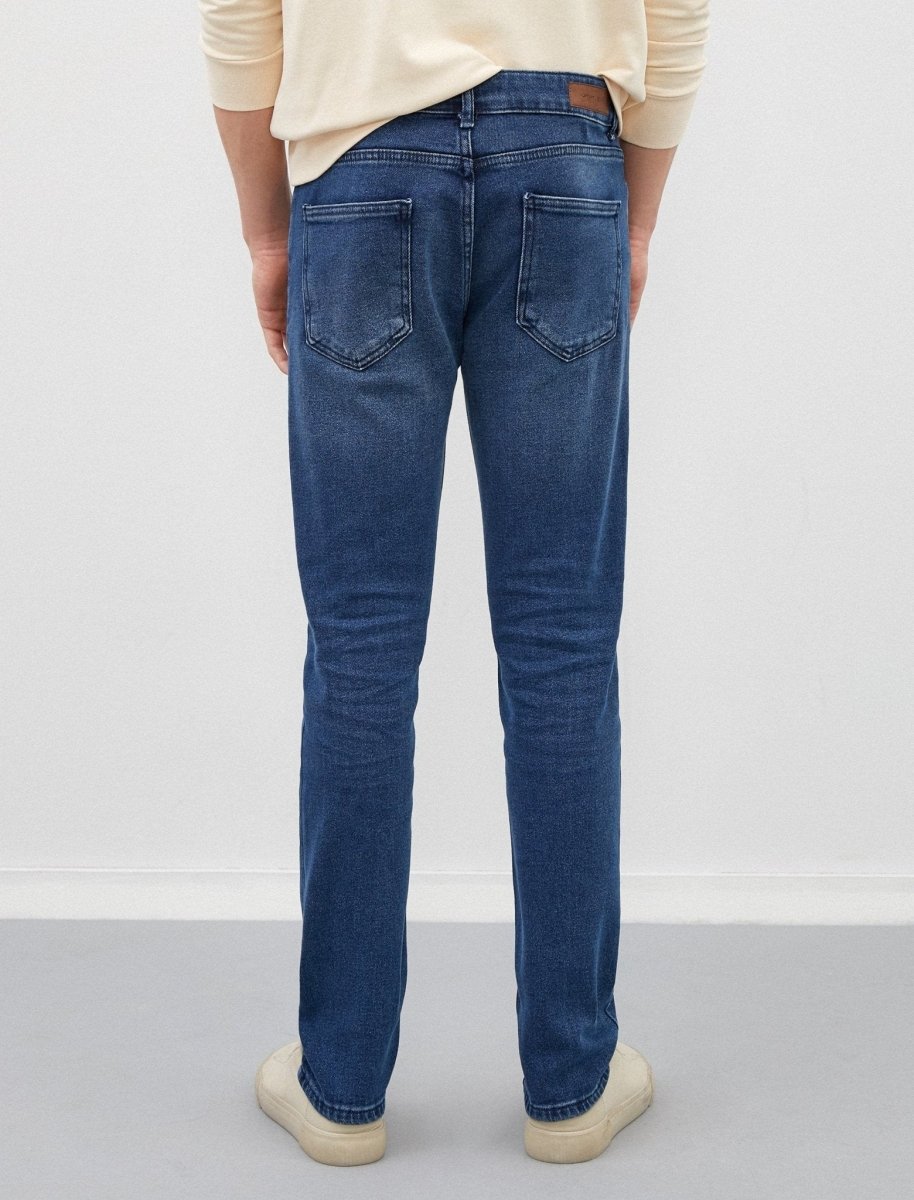 Slim Fit Brad Jeans in Dark Medium Wash - Usolo Outfitters-KOTON