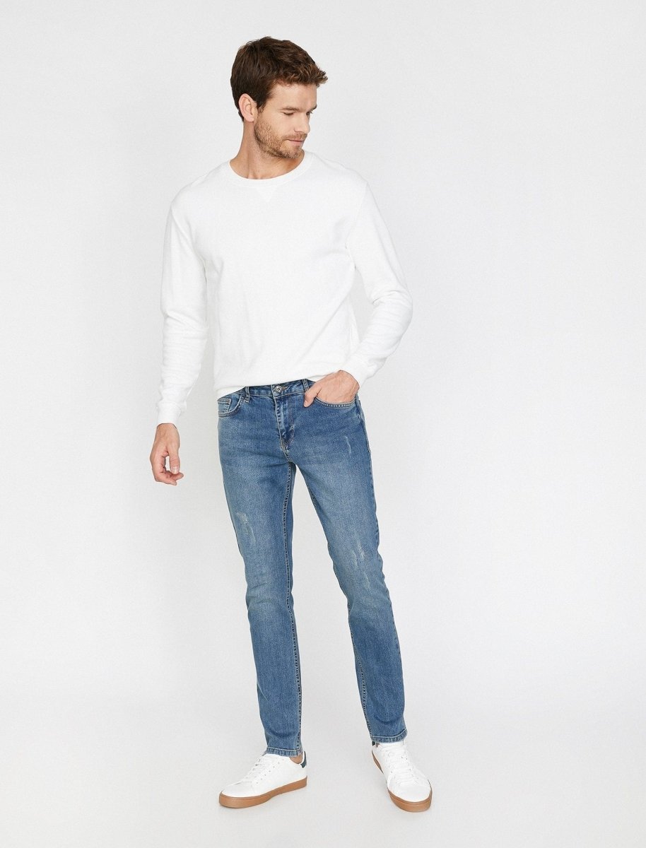 Slim-Fit Michael Jeans in Heavy Wash - Usolo Outfitters-KOTON