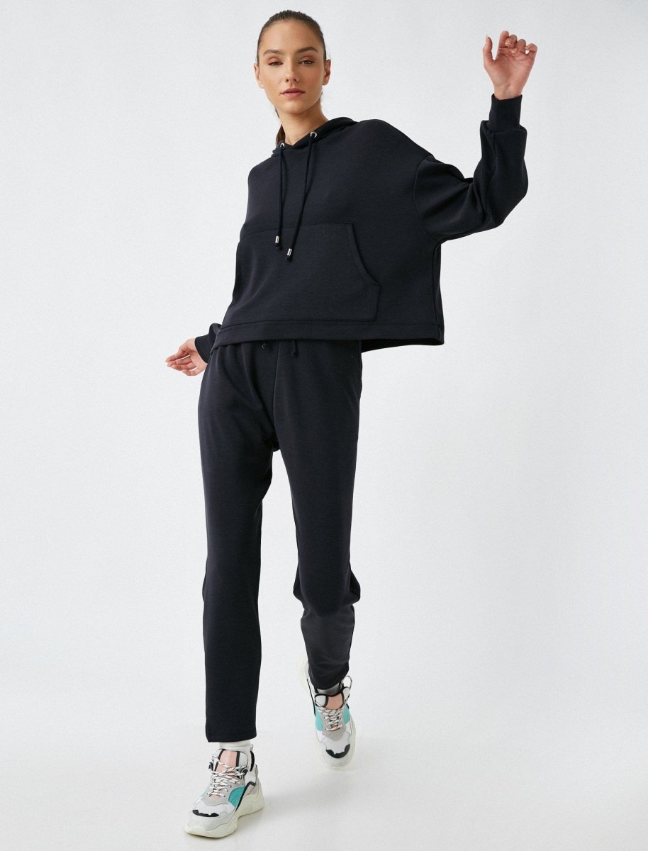 Soft Jogger Pants in Black - Usolo Outfitters-KOTON