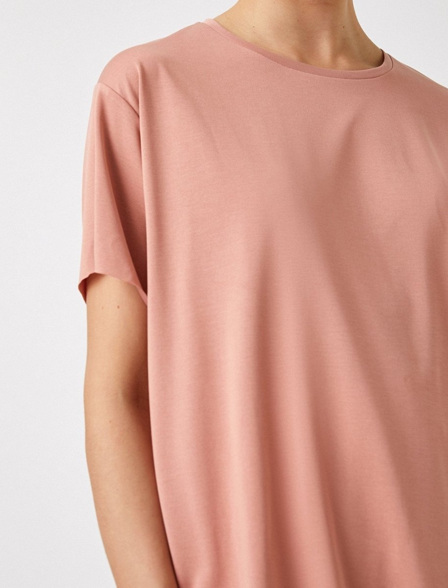 T-shirt doux et décontracté en rose - Usolo Outfitters-KOTON