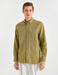 Soft Wrinkled Look Shirt in Khaki - Usolo Outfitters-KOTON