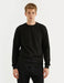 Solid Crew Neck Sweatshirt in Black - Usolo Outfitters-KOTON