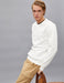 Solid Crew Neck Sweatshirt in White - Usolo Outfitters-KOTON