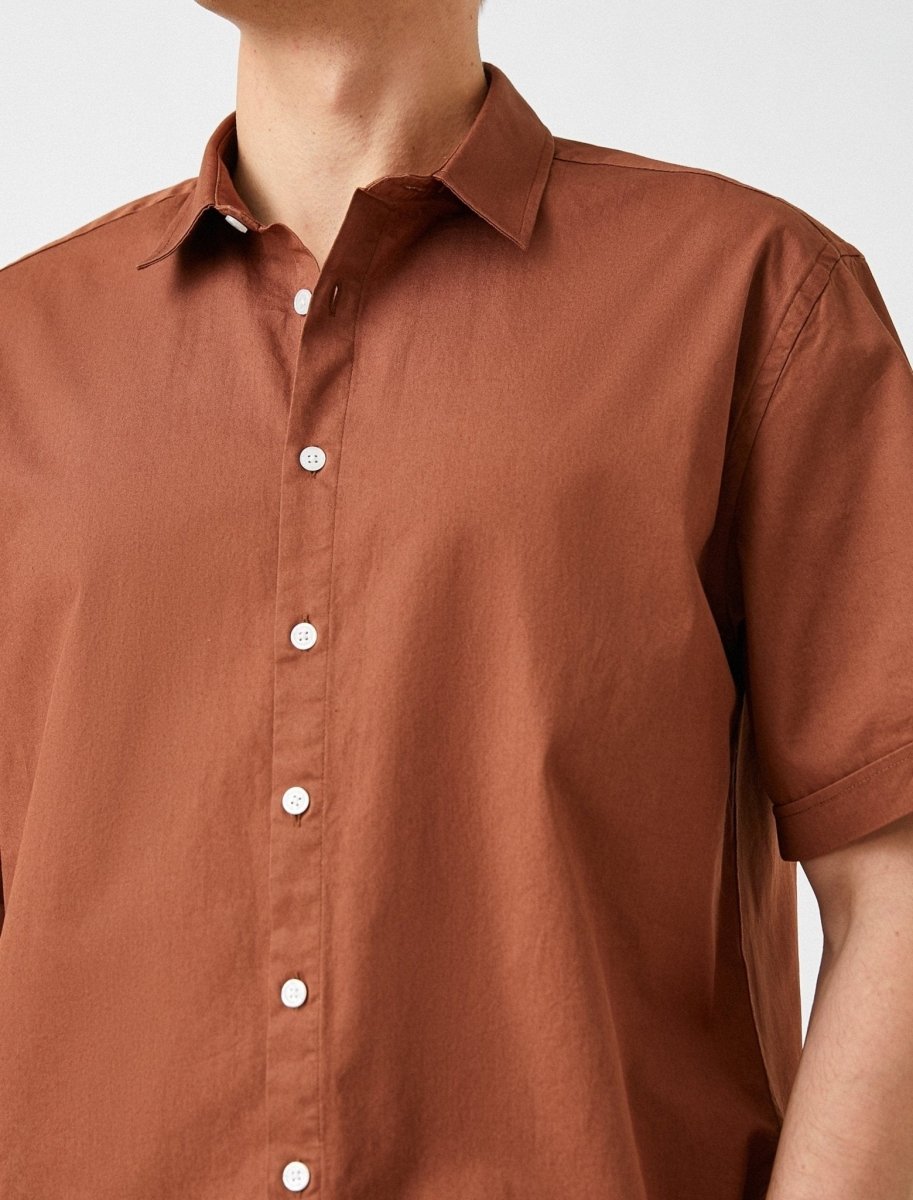 short sleeve dress shirts untucked Wrinkle-Free Short-Sleeve Hillstowe Shirt Light Blue