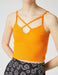 Strappy Neck Fitted Cami Top in Orange - Usolo Outfitters-KOTON