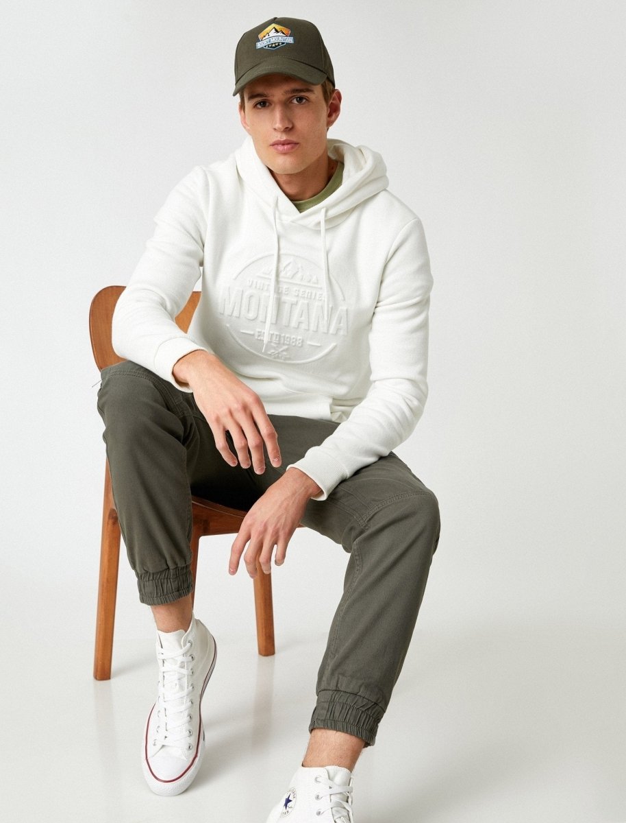 Stretch Twill Jogger Pants in Khaki - Usolo Outfitters-KOTON
