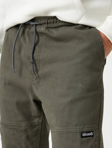 Stretch Twill Jogger Pants in Khaki - Usolo Outfitters-KOTON