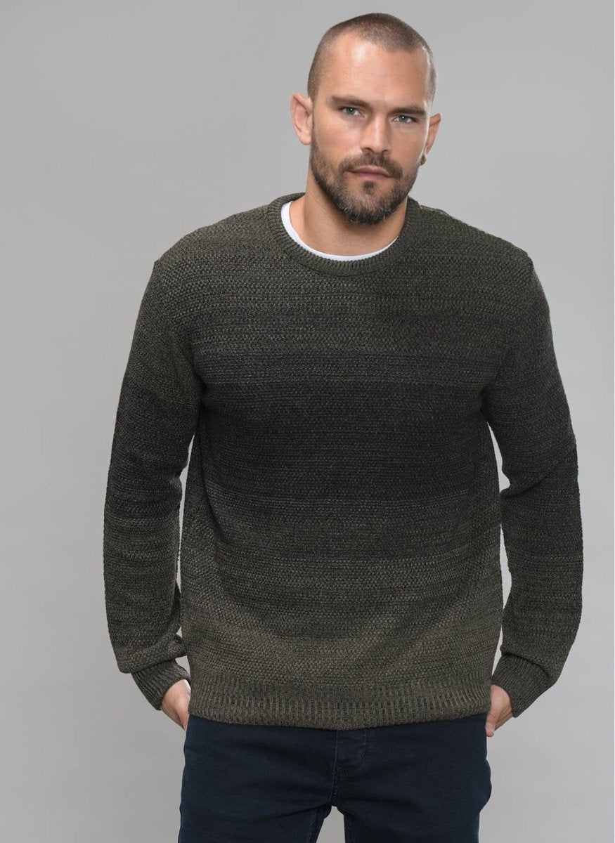 Textured Bi-Color Sweater - Usolo Outfitters-PEOPLE BY FABRIKA
