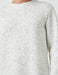 Sweat-shirt texturé à col rond en blanc - Usolo Outfitters-KOTON