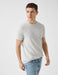 Textured Crew Neck Tshirt in Grey - Usolo Outfitters-KOTON