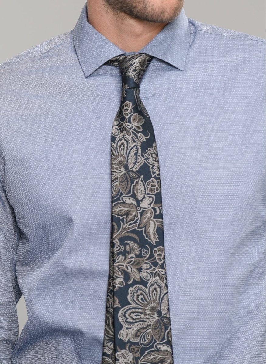 textured dress shirt Textured Dress Shirt in Light Blue