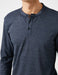 Tshirt Henley texturé en bleu marine - Usolo Outfitters-KOTON