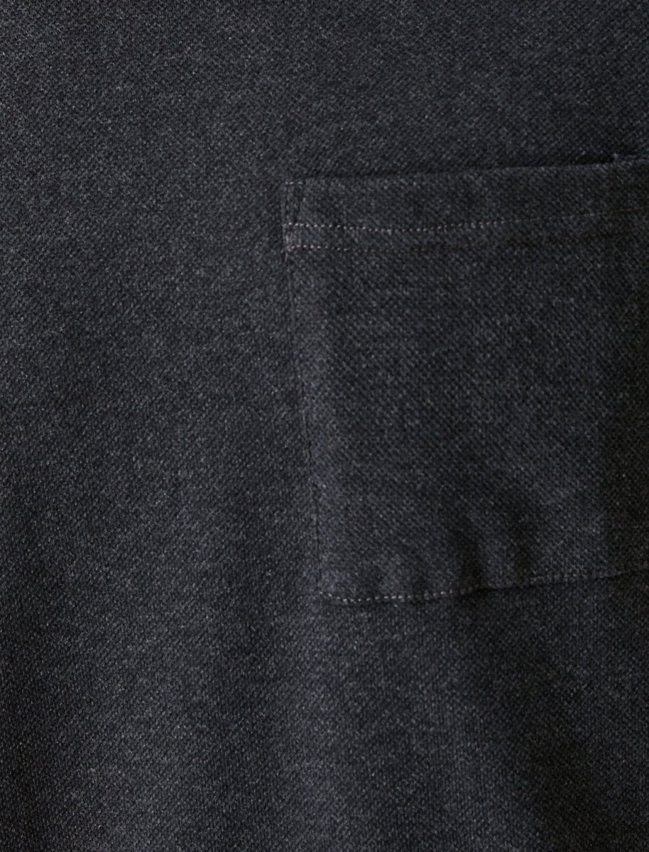 Textured Pique Tshirt in Anthracite - Usolo Outfitters-KOTON