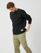 Textured Relaxed Sweatshirt in Anthracite - Usolo Outfitters-KOTON