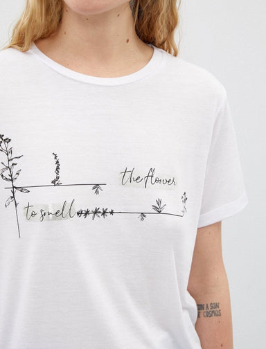 The Plants Graphic Tshirt in White - Usolo Outfitters-KOTON