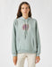 The Sun Graphic Hoodie in Teal Green - Usolo Outfitters-KOTON