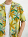 Chemise de camp à imprimé tropical jaune - Usolo Outfitters-KOTON