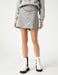 Tweed Chain Front Skort in Grey - Usolo Outfitters-KOTON