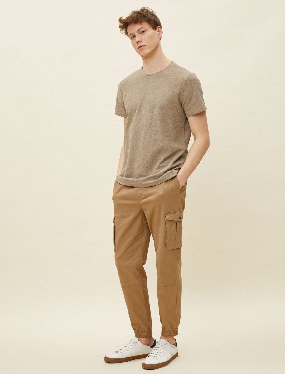Twill Cargo Jogger Pant in Camel - Usolo Outfitters-KOTON