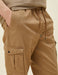 Twill Cargo Jogger Pant in Camel - Usolo Outfitters-KOTON