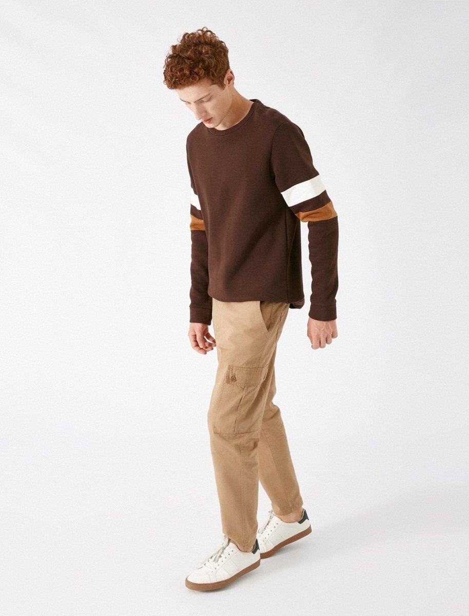 Twill Cargo Pants in Dune - Usolo Outfitters-KOTON