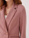 Two-Button Double-Breasted Blazer in Rose - Usolo Outfitters-KOTON