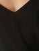 Camisole en crêpe à bretelles et col en V en noir - Usolo Outfitters-KOTON