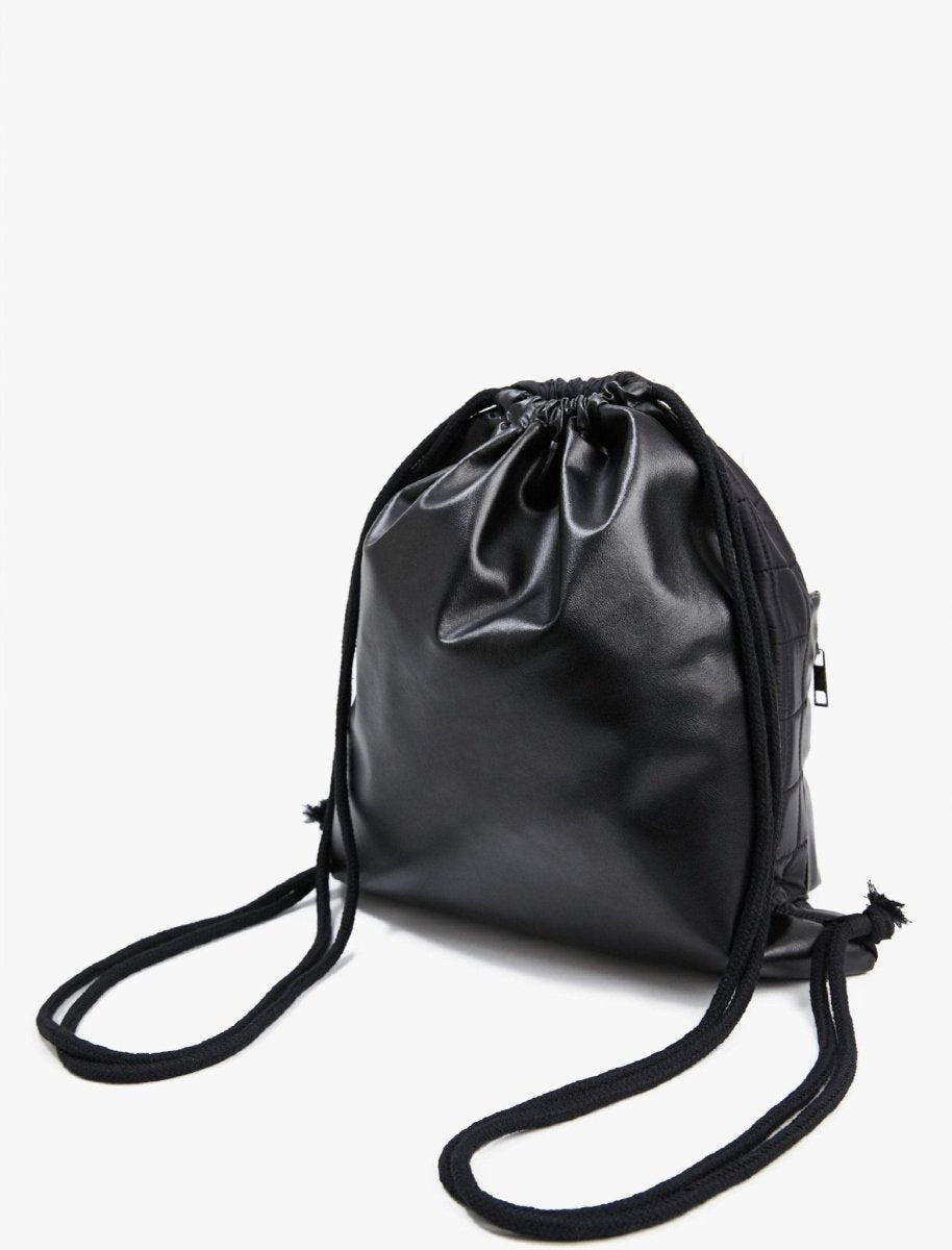black drawstring backpack leather KOTON Women's Bag in Black