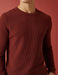 Pull en tricot gaufré marron - Usolo Outfitters-KOTON