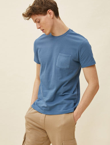 Waffle Pocket Tshirt in Blue - Usolo Outfitters-KOTON