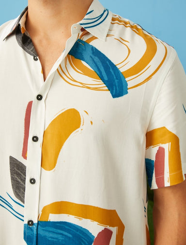 Chemise blanche à manches courtes - Usolo Outfitters-KOTON